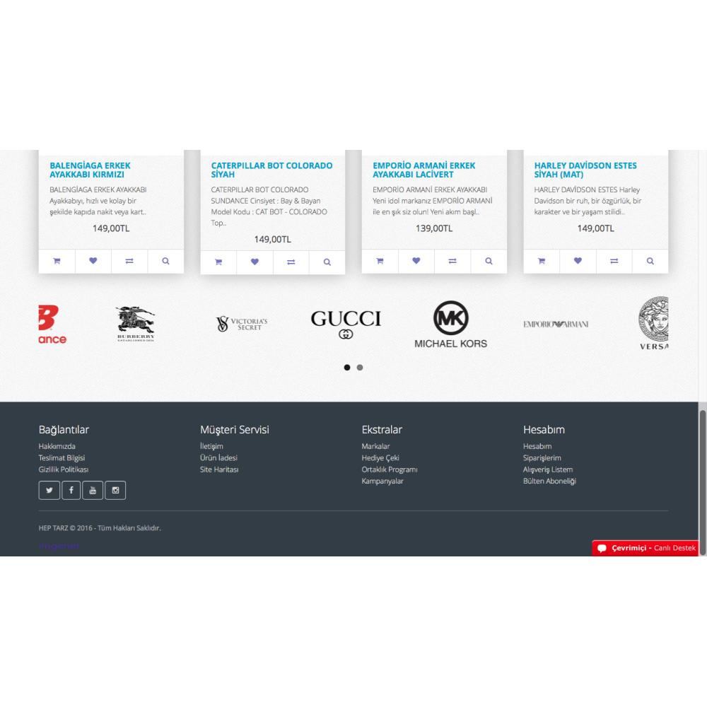 Opencart Hep Tarz Tema