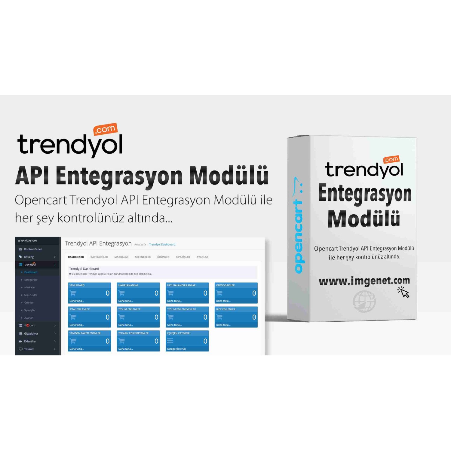 Opencart Trendyol API Entegrasyon Modülü