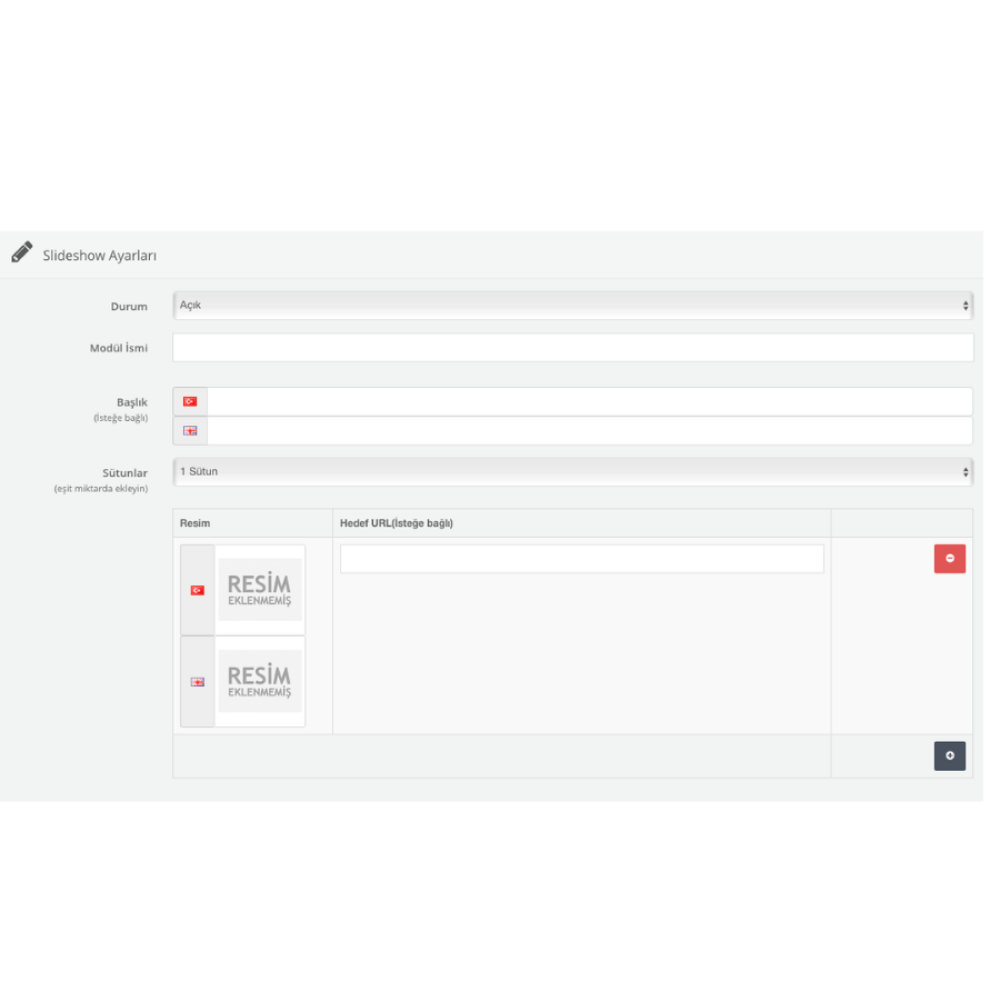 Opencart Gelişmiş Slideshow Modülü