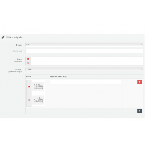 Opencart Gelişmiş Slideshow Modülü