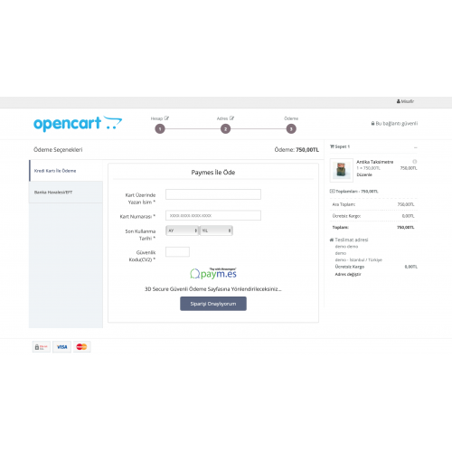 Opencart Paymes Sanal Pos Modülü