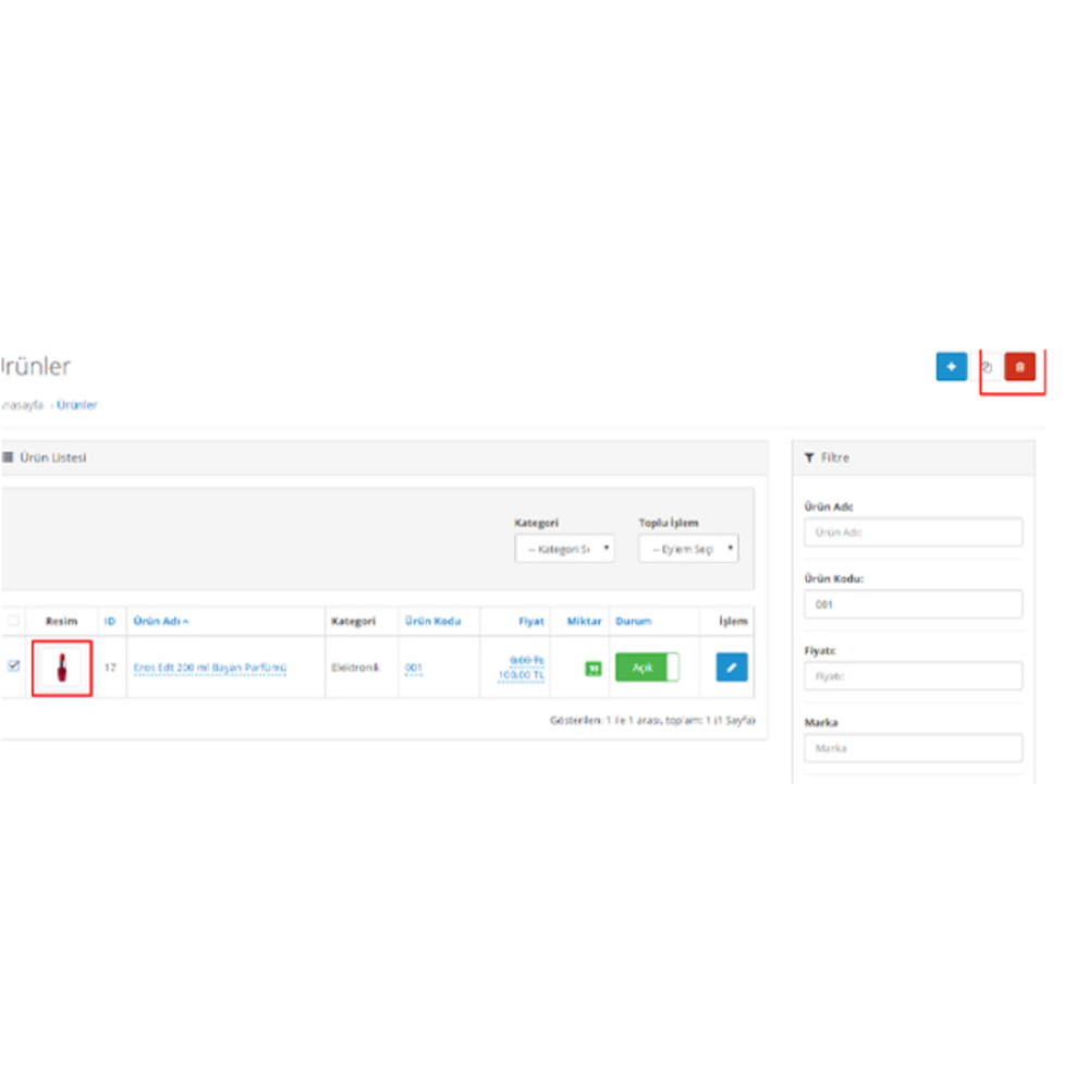 Opencart Silinen Ürünün Resmini Sil