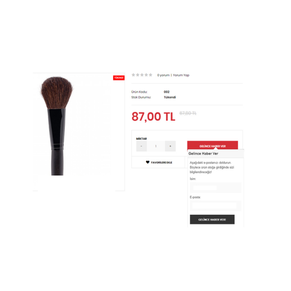 Opencart Stok Gelince Haber Ver Modülü