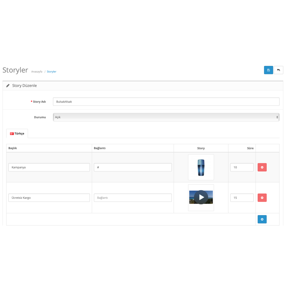 Opencart İnstagram Story Modülü