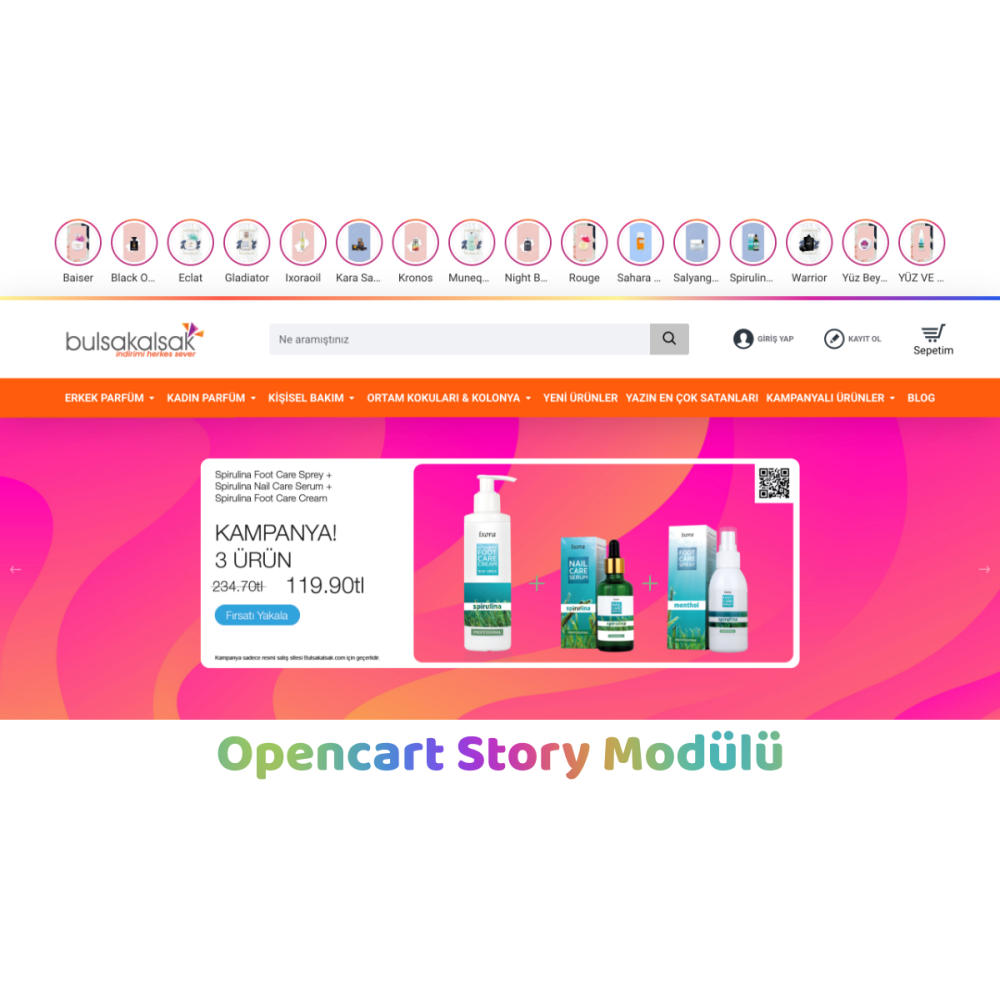 Opencart İnstagram Story Modülü