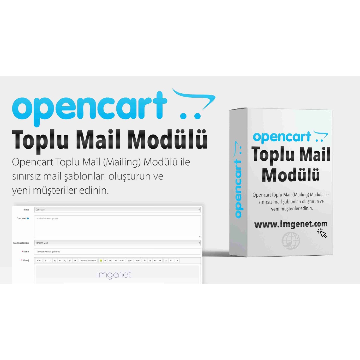 Opencart Toplu E-Mail (Mailing) Modülü