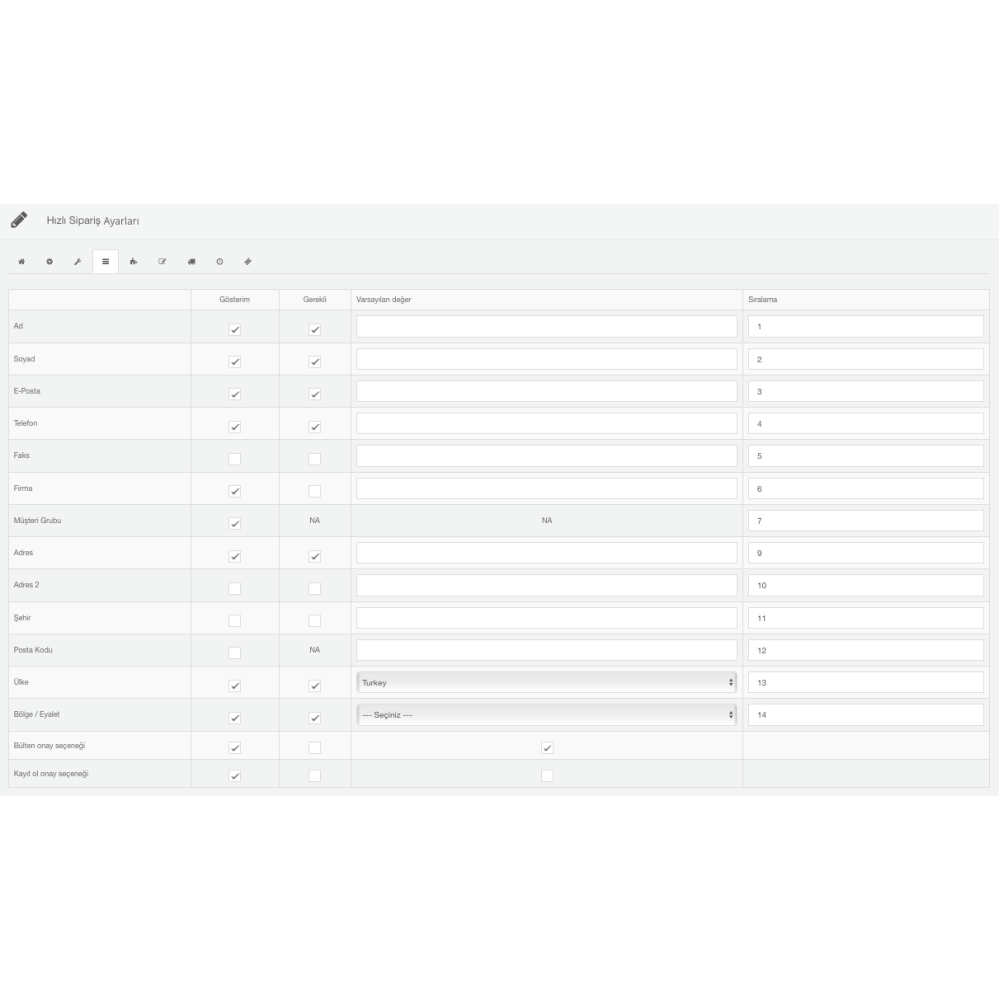 Opencart Hızlı Sipariş Modülü
