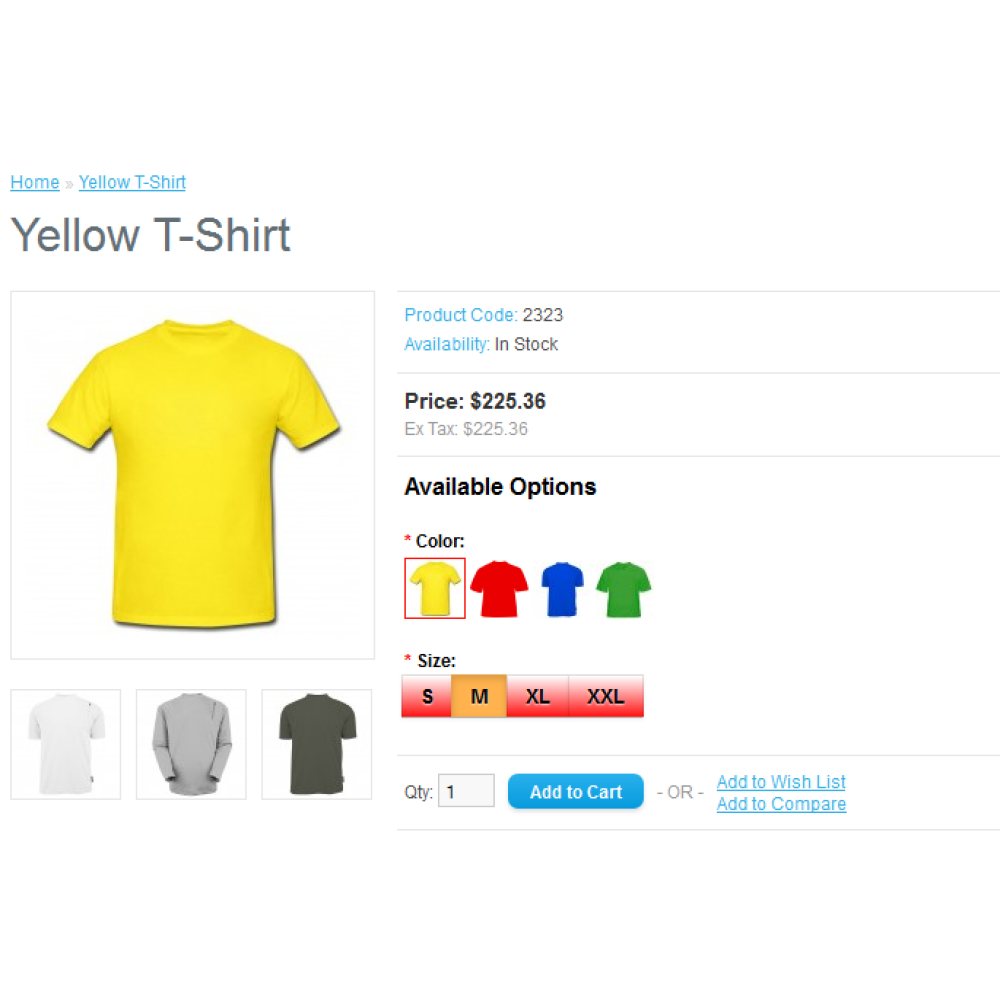 Opencart Renk Değişirse Otomatik Resim Değişimi