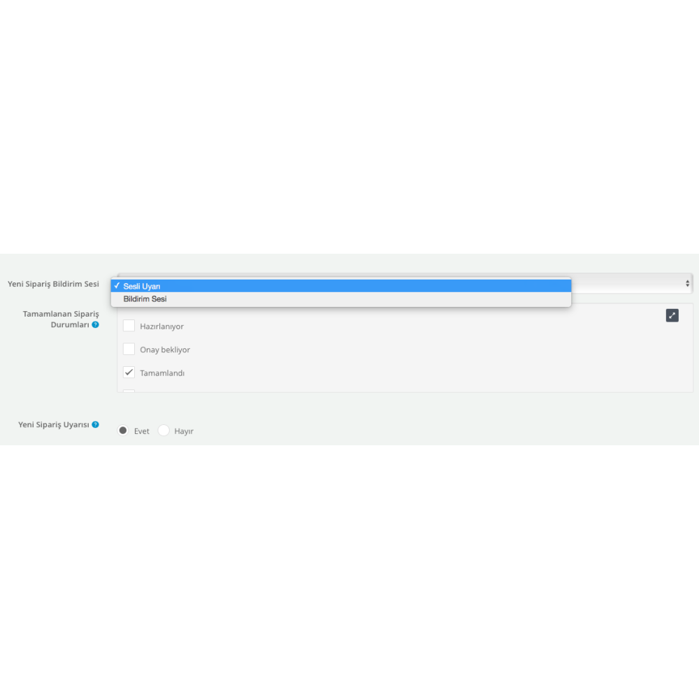 Opencart Yeni Siparişlerde Sesli Uyarı