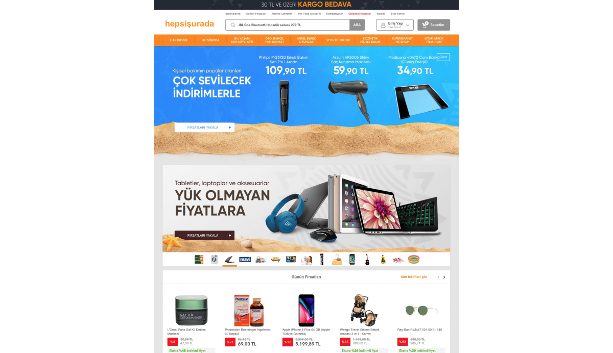 Opencart Hepsiburada Teması