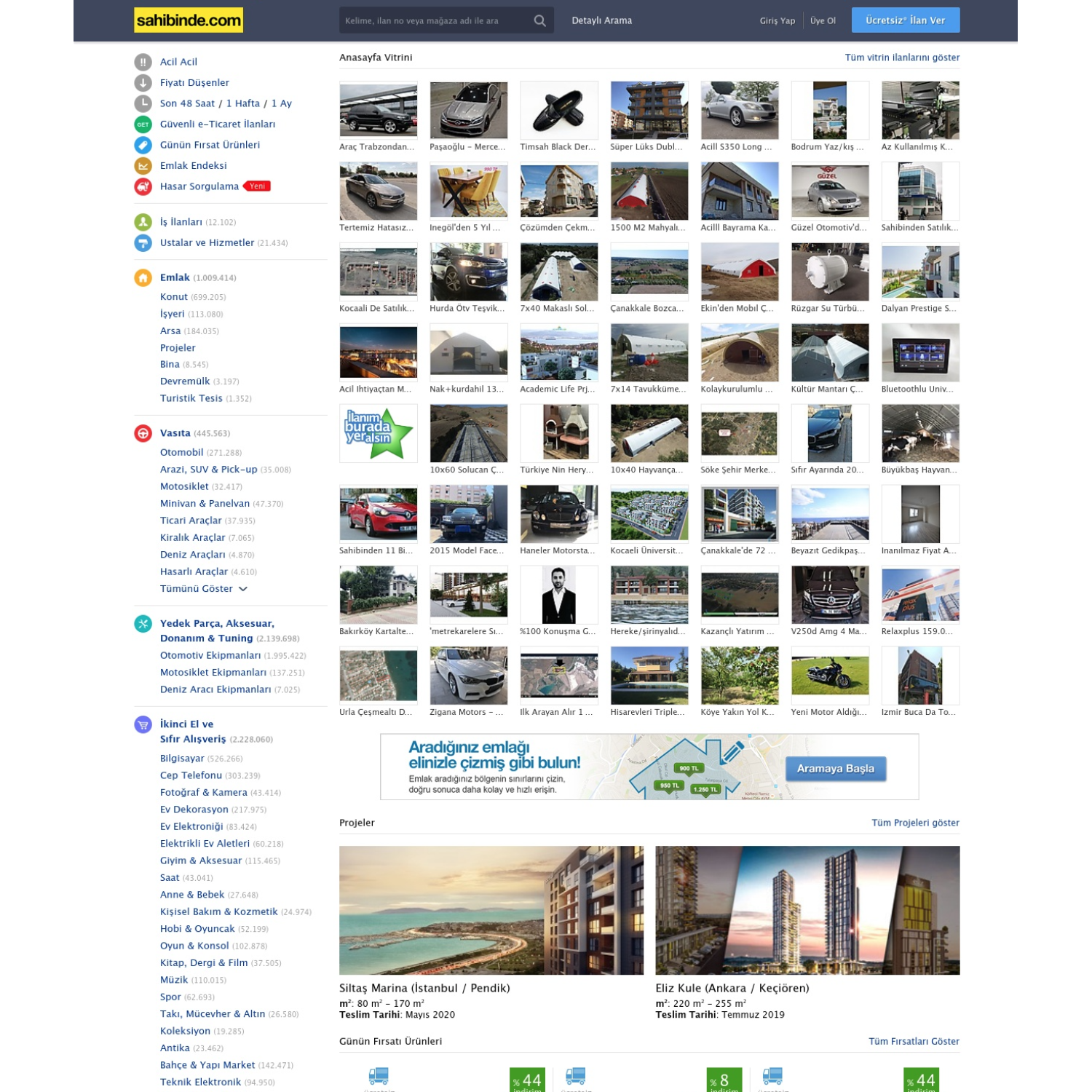Opencart Sahibinden Teması