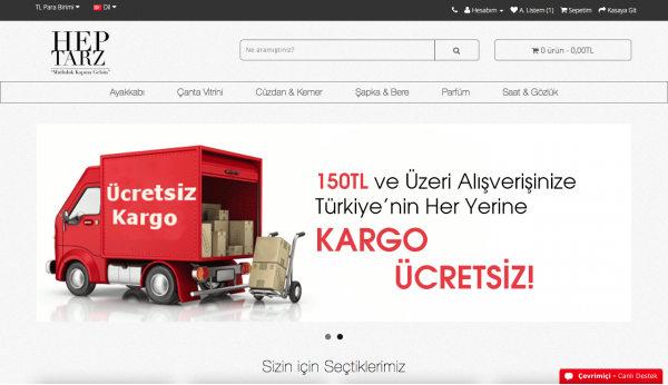 Opencart Hep Tarz Tema