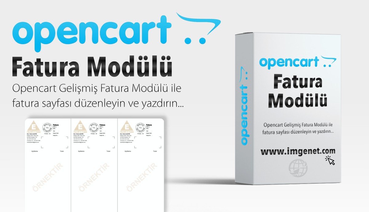 Opencart Fatura Düzenleme Modülü