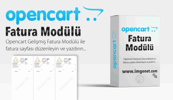 Opencart Fatura Düzenleme Modülü