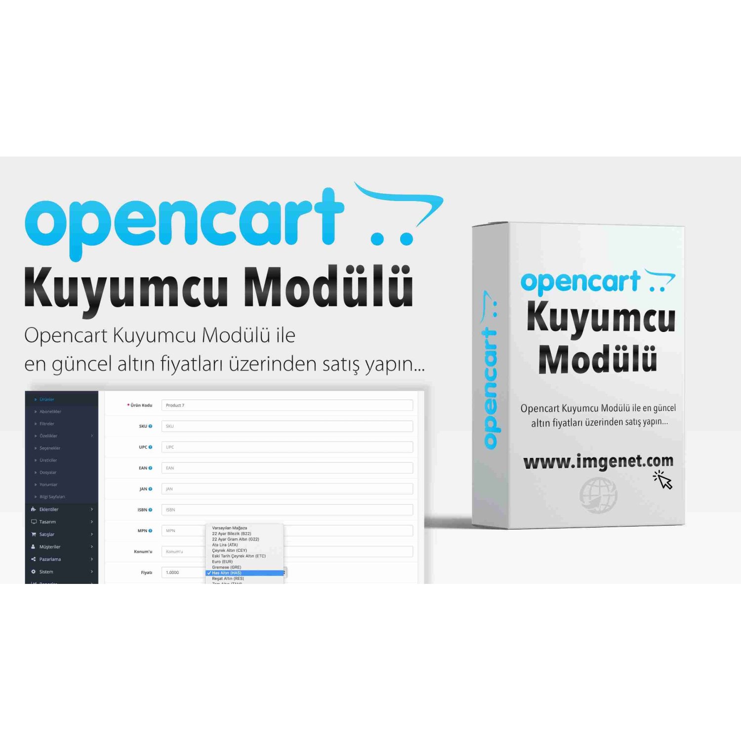 Opencart Kuyumcu Altın Fiyatları Modülü