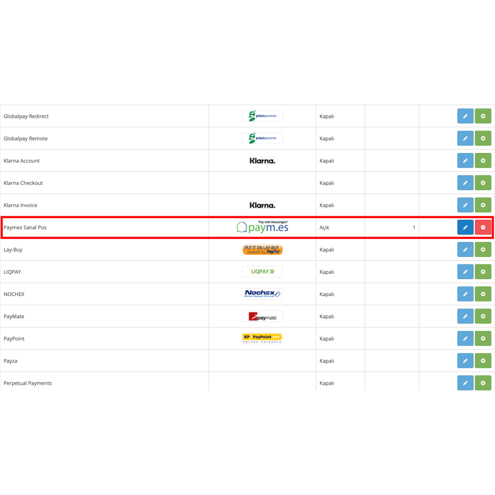 Opencart Paymes Sanal Pos Modülü Opencart Paymes Sanal Pos Modülü