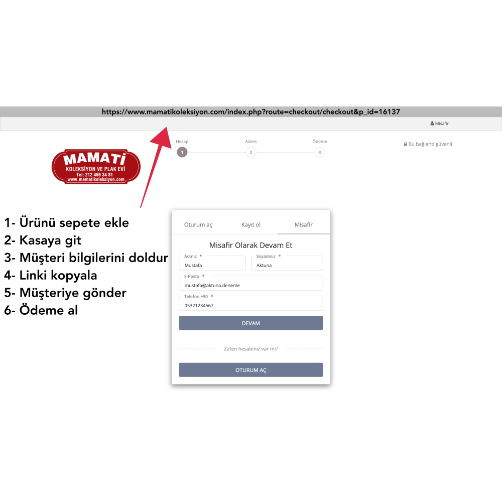 Opencart Müşteriler İçin Özel Sipariş Linki Oluşturma Opencart Müşteriler İçin Özel Sipariş Linki Oluşturma