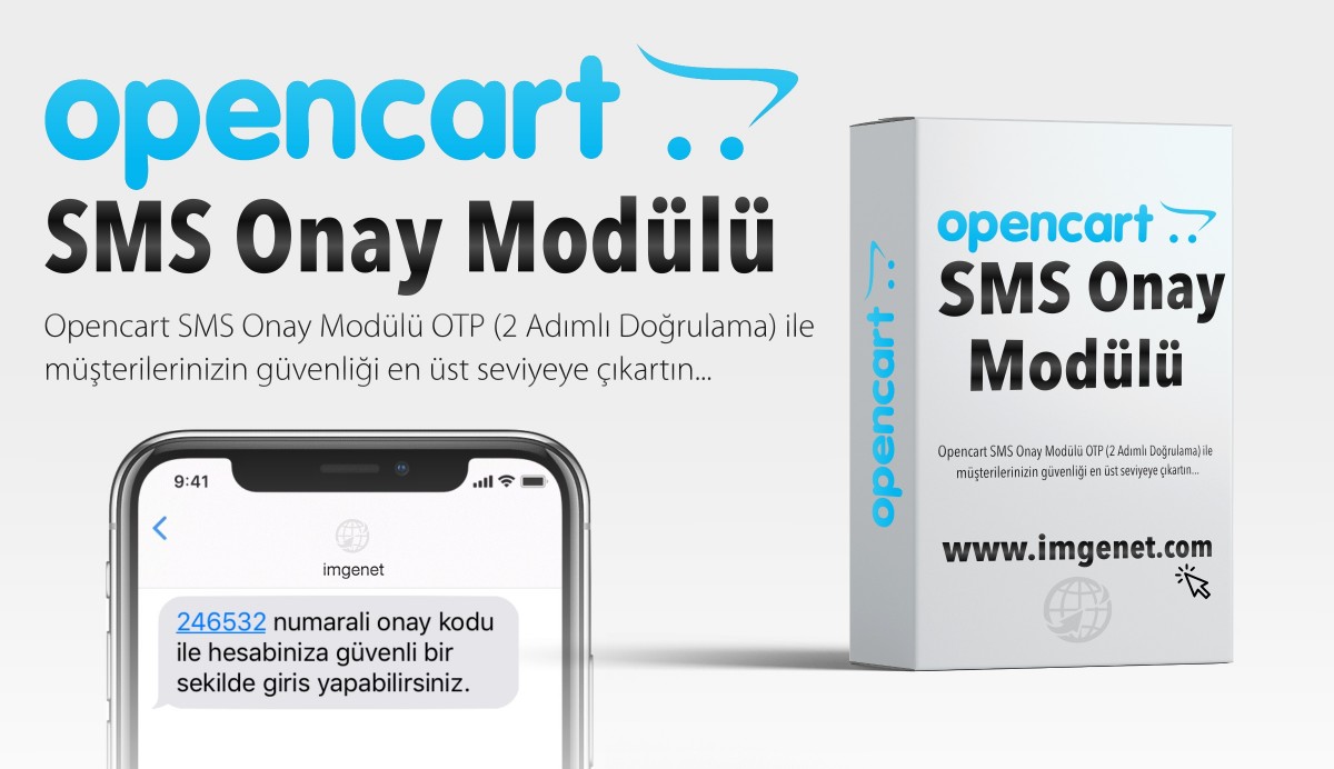 Opencart SMS Onay Modülü OTP (2 Adımlı Doğrulama)