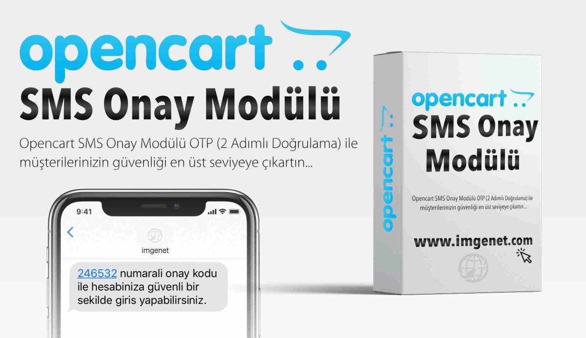 Opencart SMS Onay Modülü OTP (2 Adımlı Doğrulama)