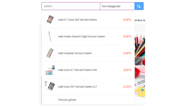 Opencart Anlık Hızlı Arama Modülü