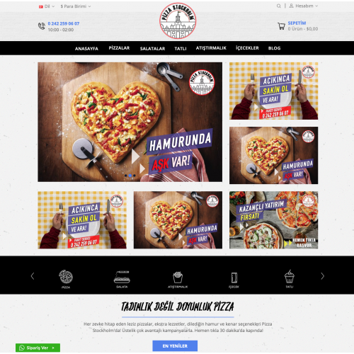 Opencart Pizza Tema